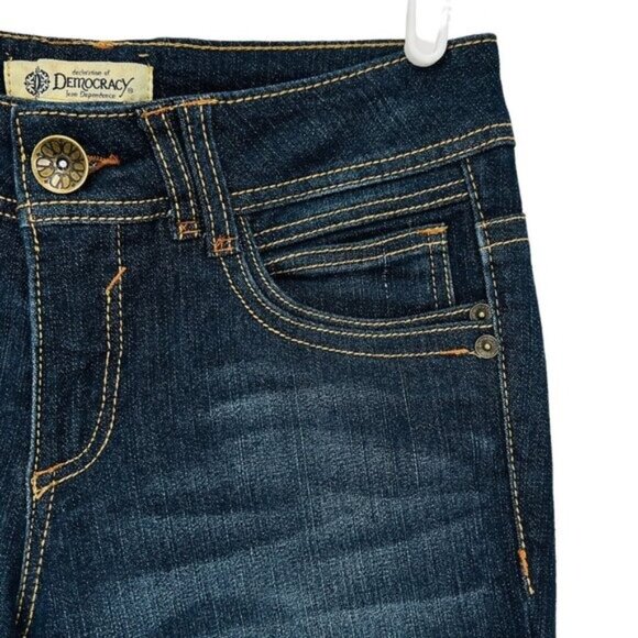 Democracy Women's Justice Blue Jeggings Jeans Size 6 Mid Rise Stretch Skinny - Picture 6 of 10